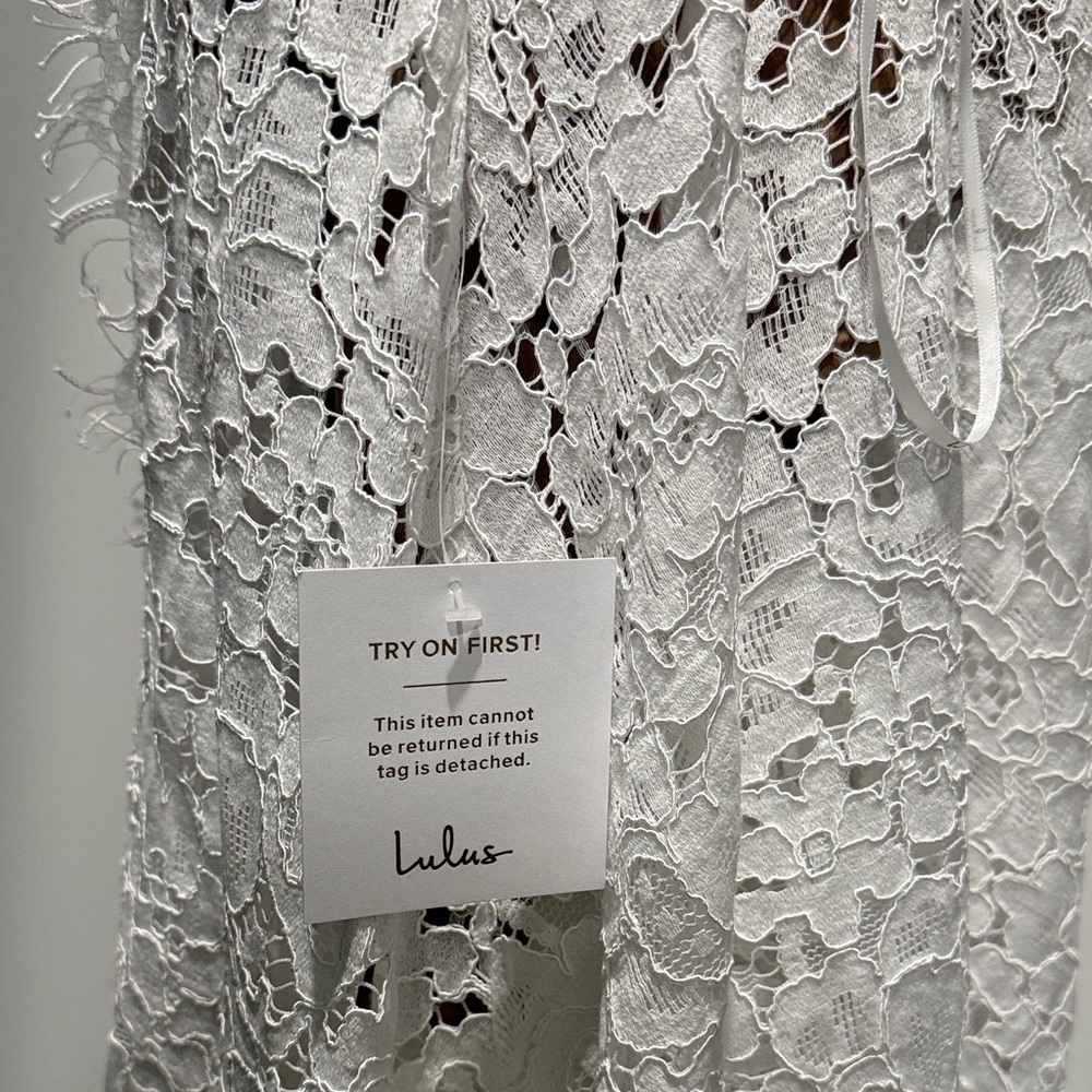Lulu's White Lace Maxi Dress - Picture 6 of 6